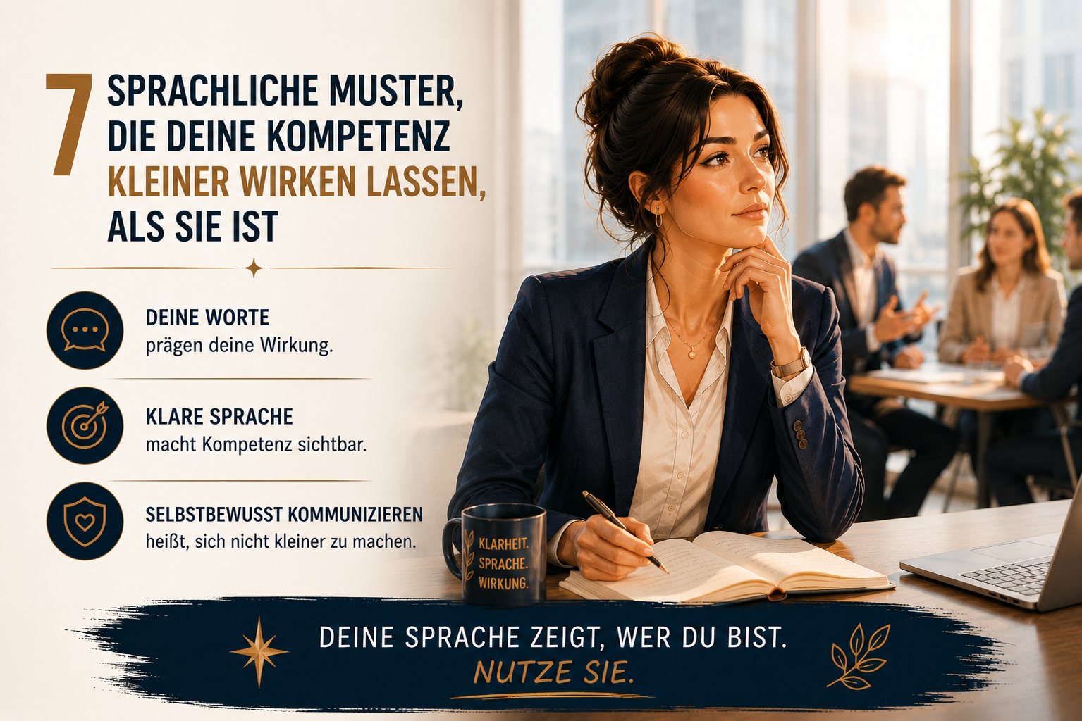 7 sprachliche Muster, die deine Kompetenz kleiner wirken lassen, als sie ist