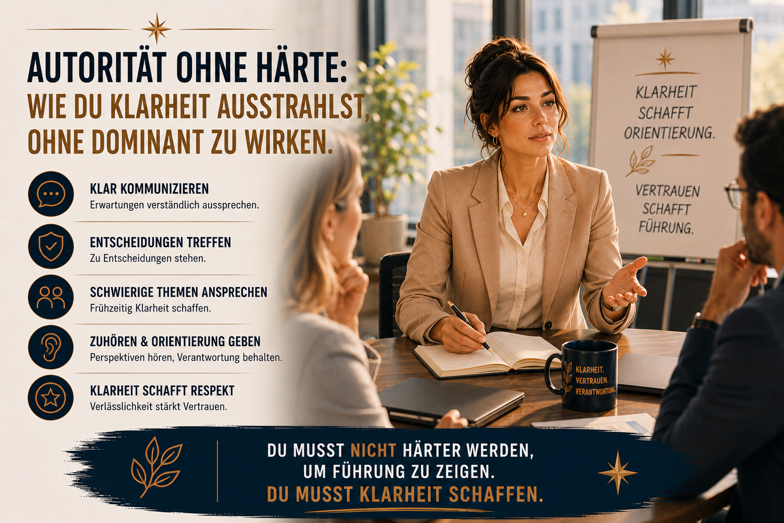 Autorität ohne Härte: Wie du Klarheit ausstrahlst, ohne dominant zu wirken